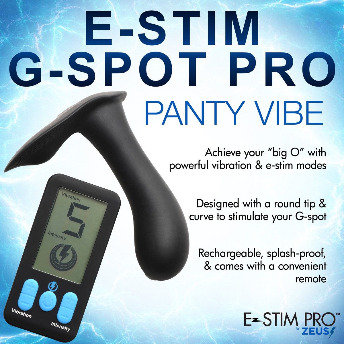 E-stim G-spot Silicone Panty Vibe - AdultLuxe