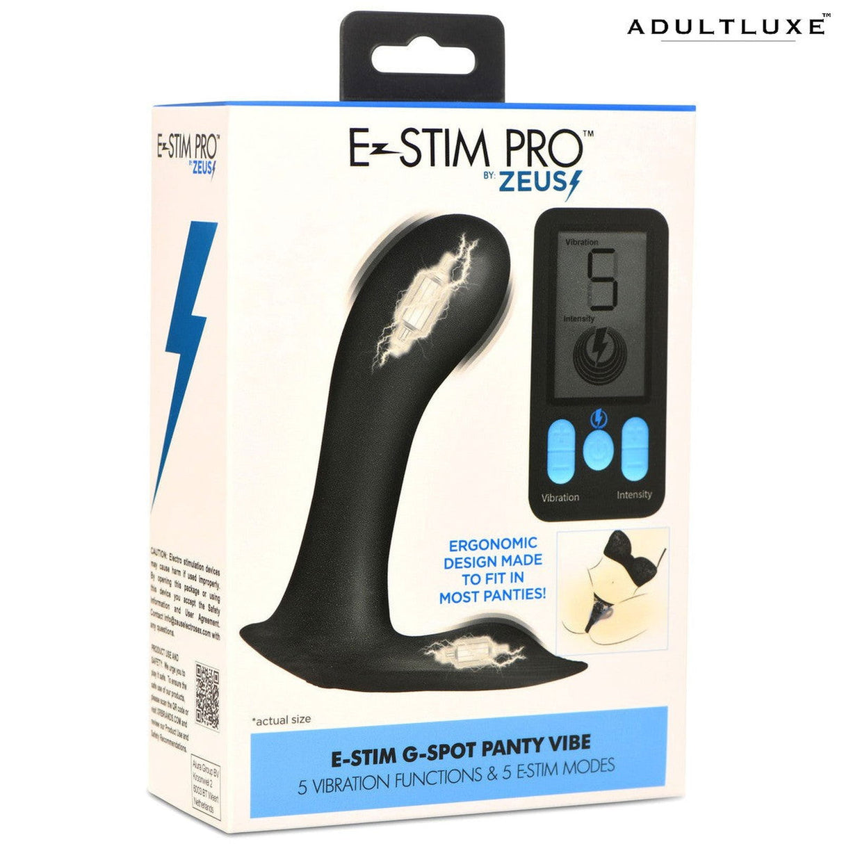 E-stim G-spot Silicone Panty Vibe - AdultLuxe