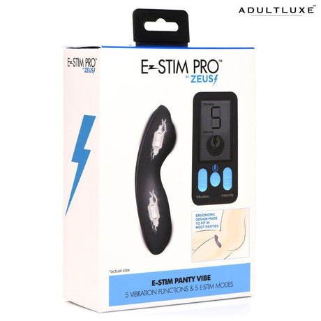 E-stim Panty Vibe With Remote Control by Zeus - AdultLuxe