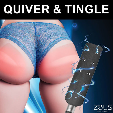 E-stim Spiked Paddle by Zeus Electrosex - AdultLuxe