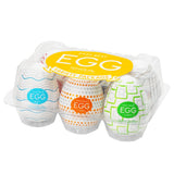 Tenga Egg standard series — 3-pack contains three assorted standard eggs (packaging may vary)