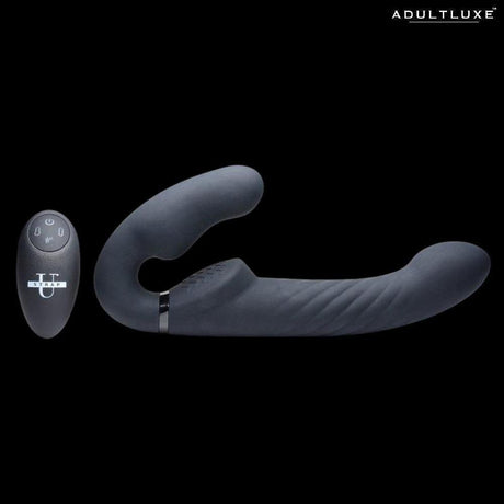 Ergo-Fit Strapless Strap-on Remote Control Vibrator - AdultLuxe