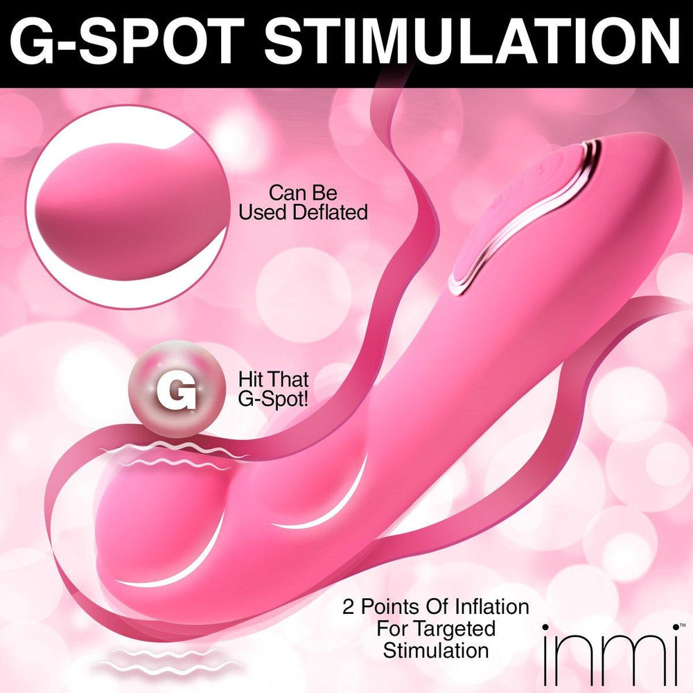 Extreme-G Inflating G-spot Silicone Vibrator - AdultLuxe