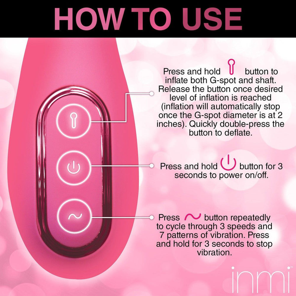 Extreme-G Inflating G-spot Silicone Vibrator - AdultLuxe