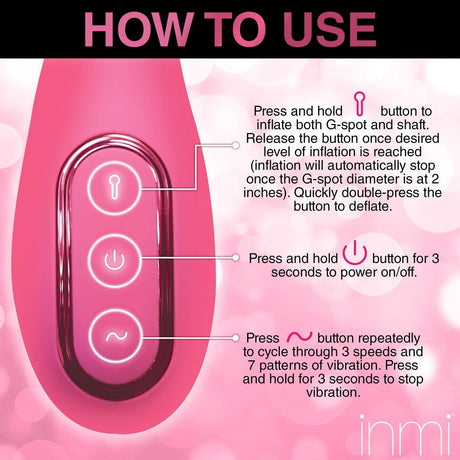Extreme-G Inflating G-spot Silicone Vibrator - AdultLuxe