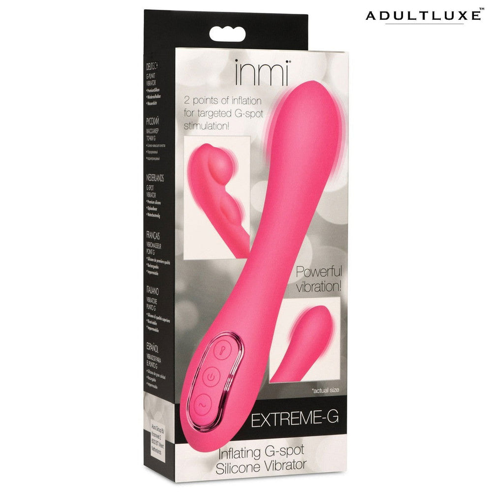 Extreme-G Inflating G-spot Silicone Vibrator - AdultLuxe