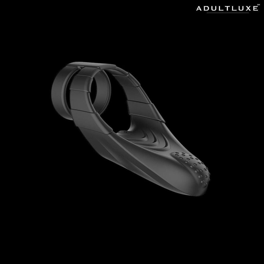 FORTO F-48 Vibrating Perineum Double Cock Ring - AdultLuxe