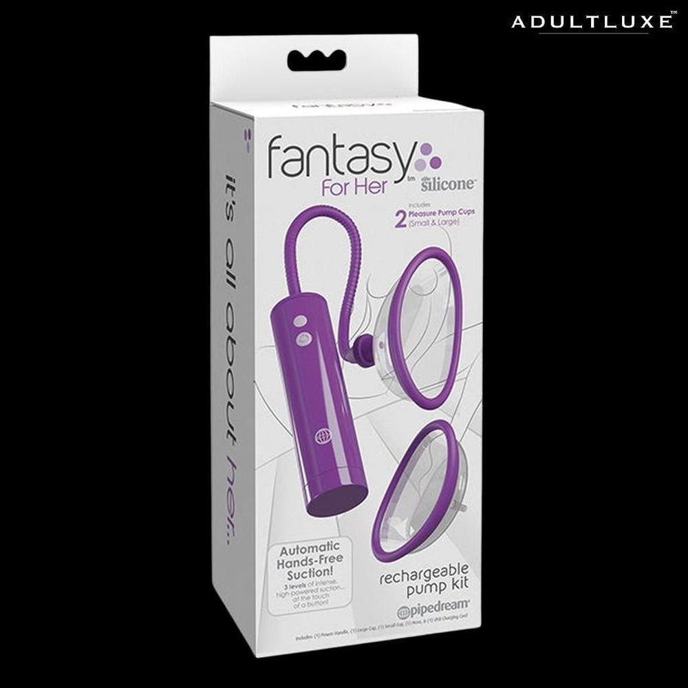 Fantasy For Her Rechargeable Pleasure Pump Kit - AdultLuxe