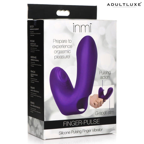 Finger-pulse Silicone Pulsing Finger Vibrator - AdultLuxe