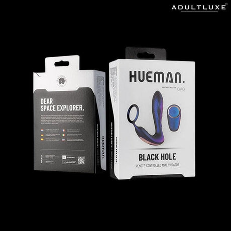 Hueman Black Hole Anal Vibrator Cock Ring - AdultLuxe