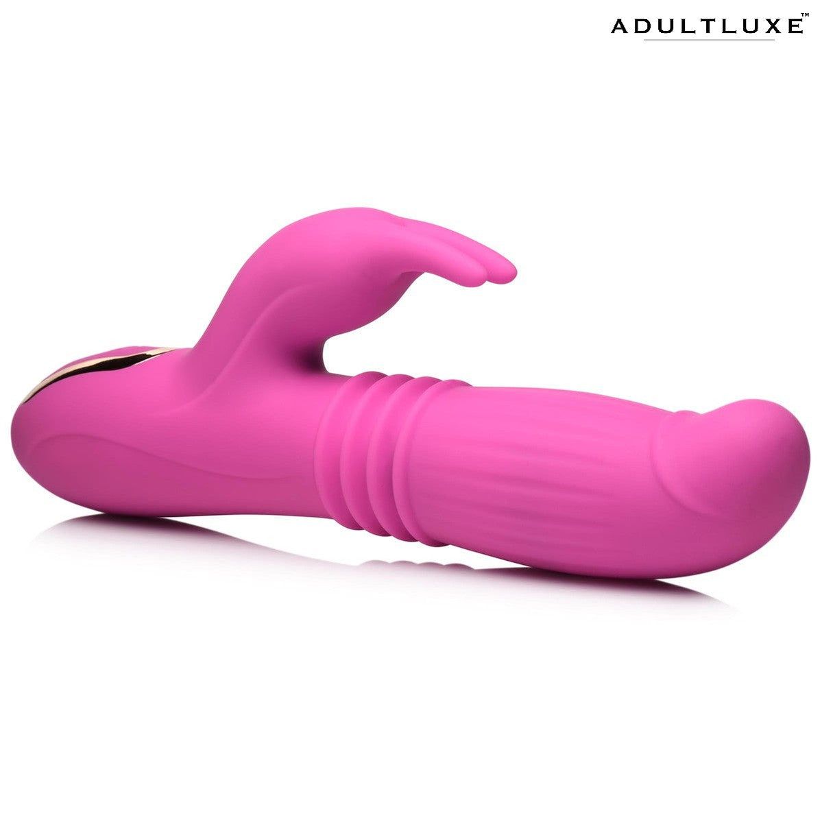 Inmi 35x Lil Swell Thrusting & Inflating Silicone Rabbit Vibrator - AdultLuxe