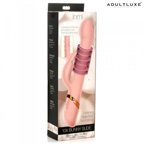 Inmi Bunny Slide Sliding Ring Rabbit Vibrator - AdultLuxe