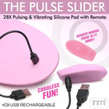 Inmi The Pulse Slider 28x Pulsing Vibrating Silicone Pad - AdultLuxe