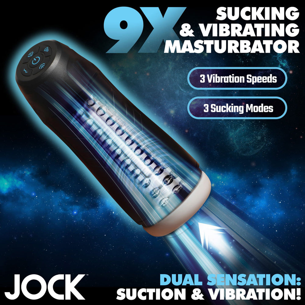 Jock 9x Sucking And Vibrating Masturbator from Curve Toys - AdultLuxe