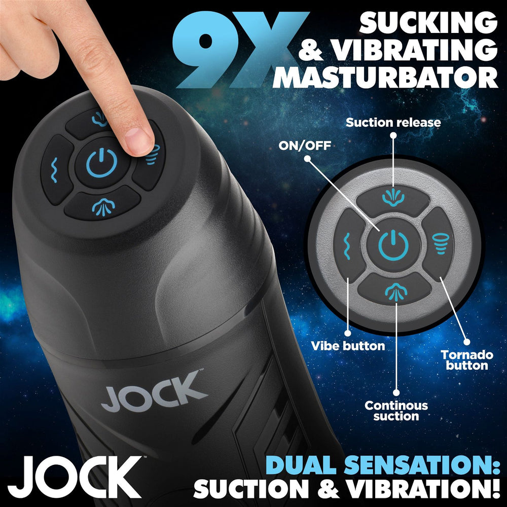 Jock 9x Sucking And Vibrating Masturbator from Curve Toys - AdultLuxe