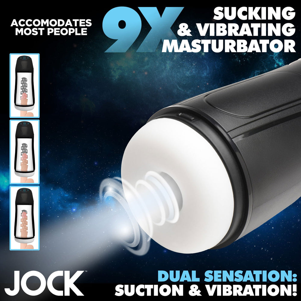 Jock 9x Sucking And Vibrating Masturbator from Curve Toys - AdultLuxe