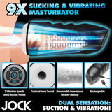 Jock 9x Sucking And Vibrating Masturbator from Curve Toys - AdultLuxe