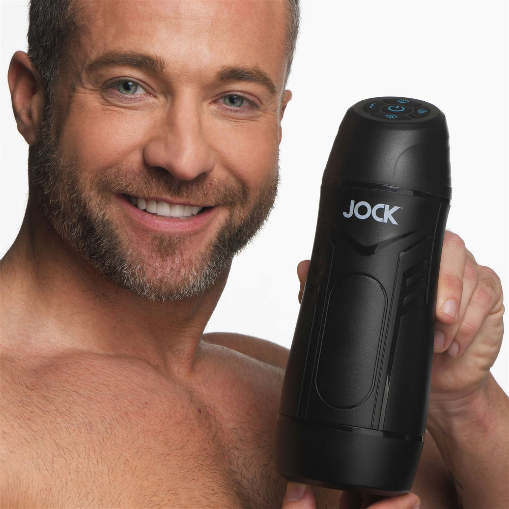 Jock 9x Sucking And Vibrating Masturbator from Curve Toys - AdultLuxe