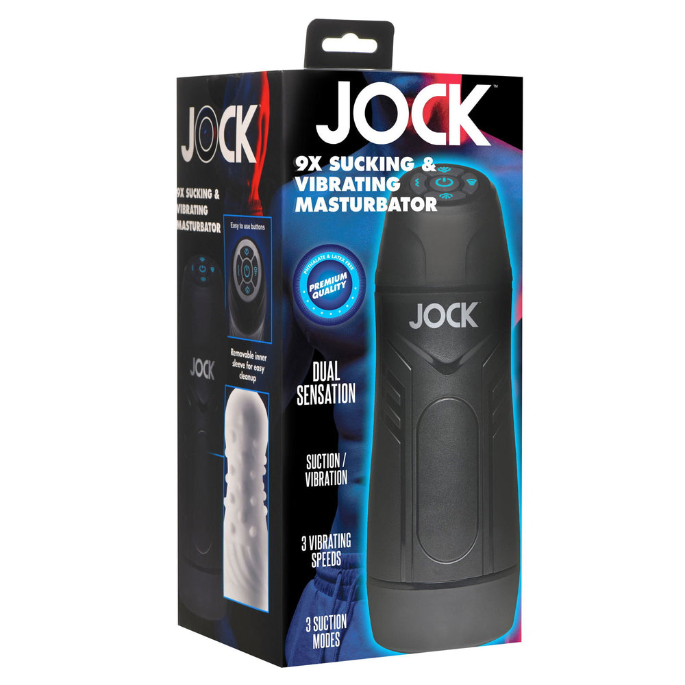 Jock 9x Sucking And Vibrating Masturbator from Curve Toys - AdultLuxe