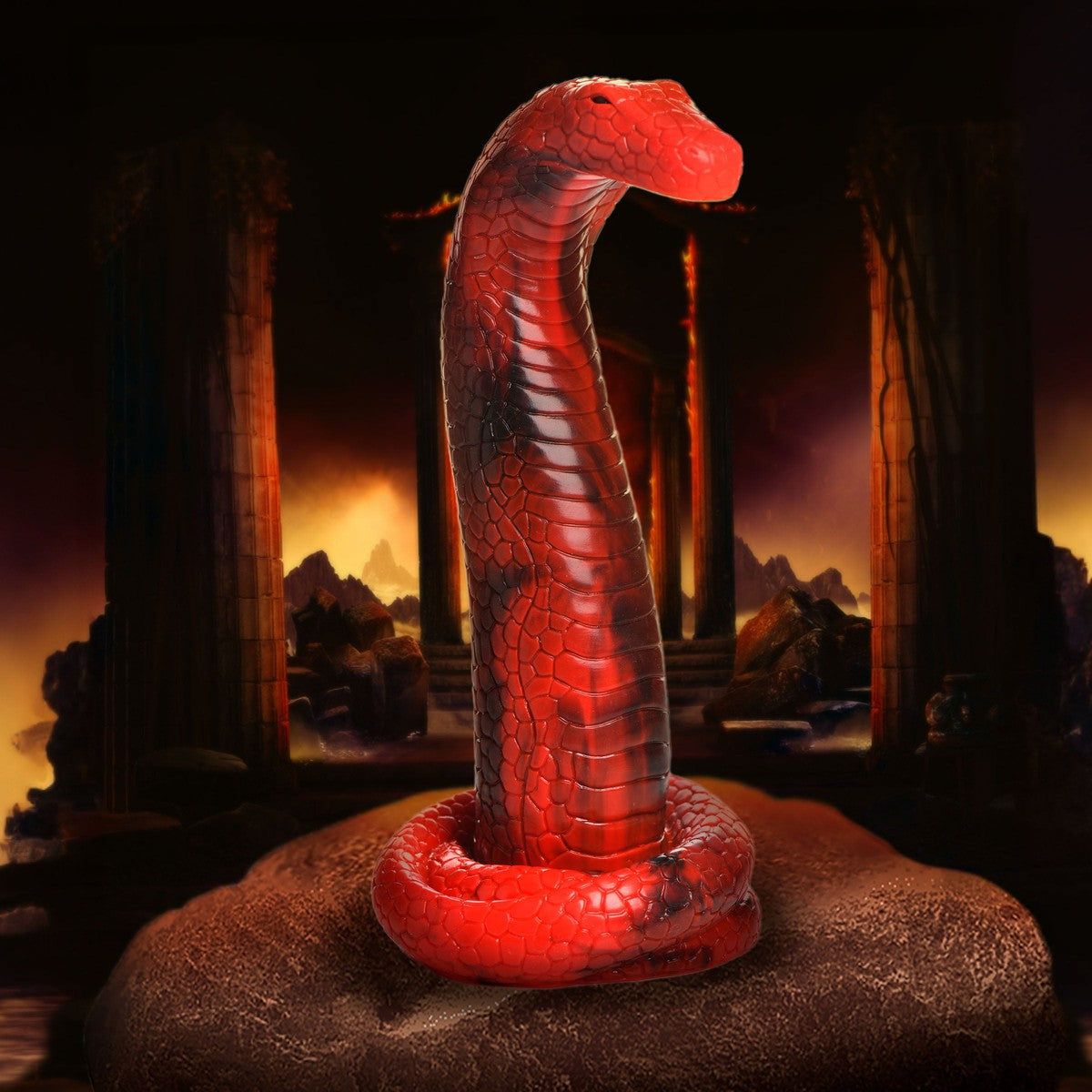 King Cobra Silicone Dildo - AdultLuxe