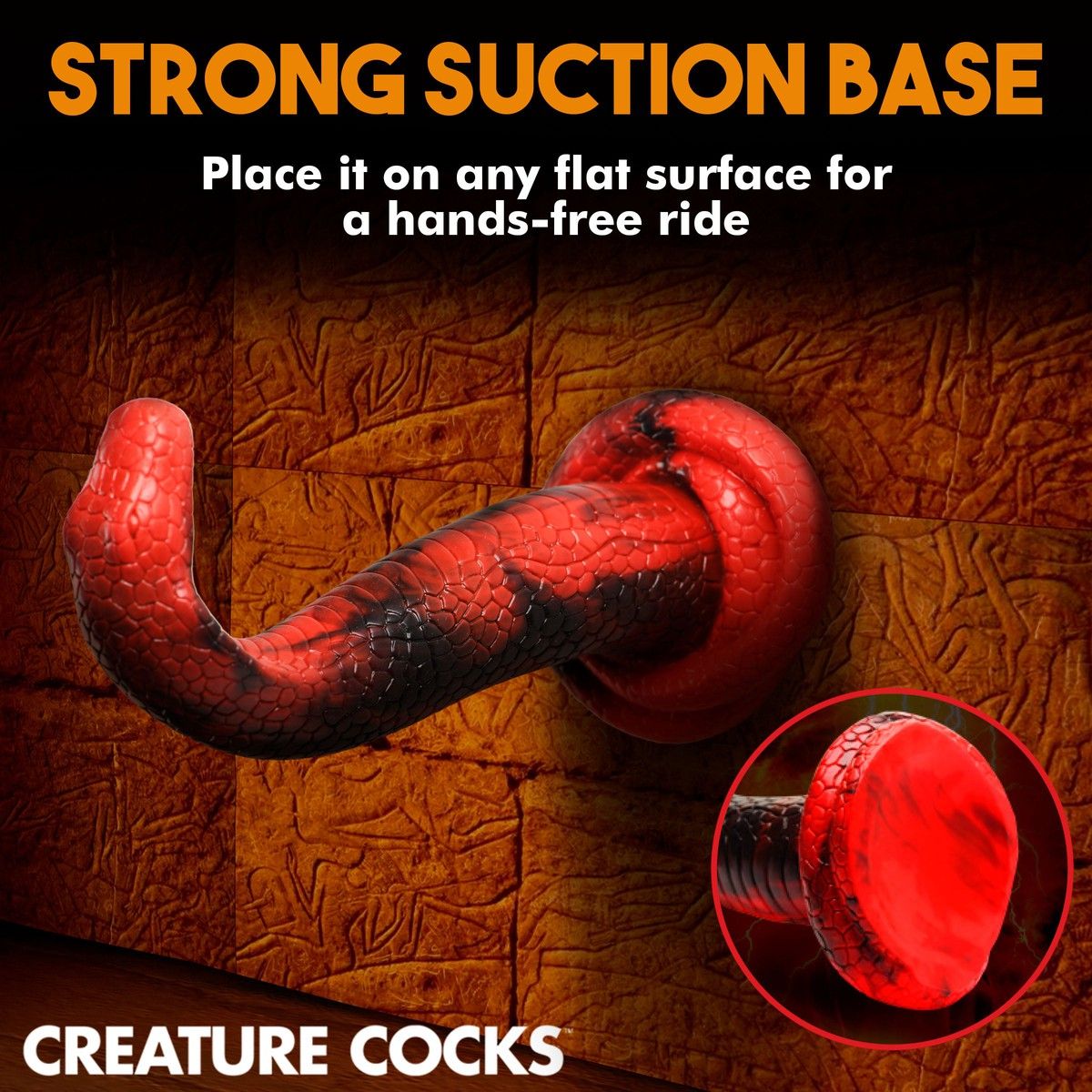 King Cobra Silicone Dildo - AdultLuxe