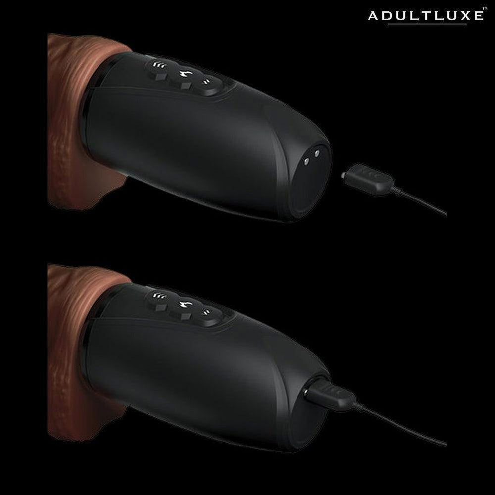 King Cock Plus Thrusting Warming & Vibrating Dong - AdultLuxe