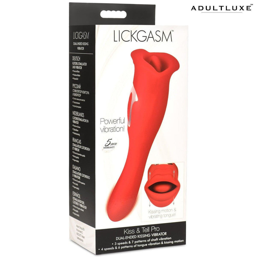 Kiss And Tell Pro Dual-ended Kissing Vibrator - AdultLuxe