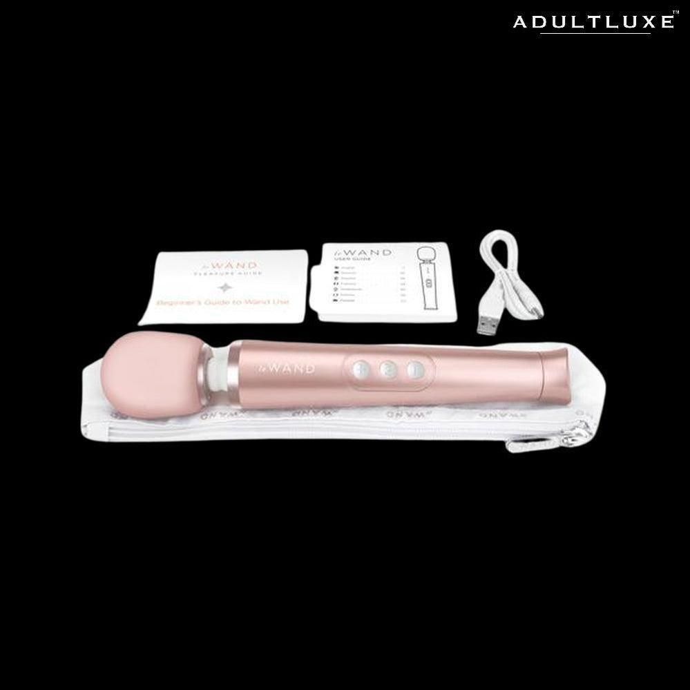 Le Wand Petite Rose Gold Wand Rechargeable Massager - AdultLuxe