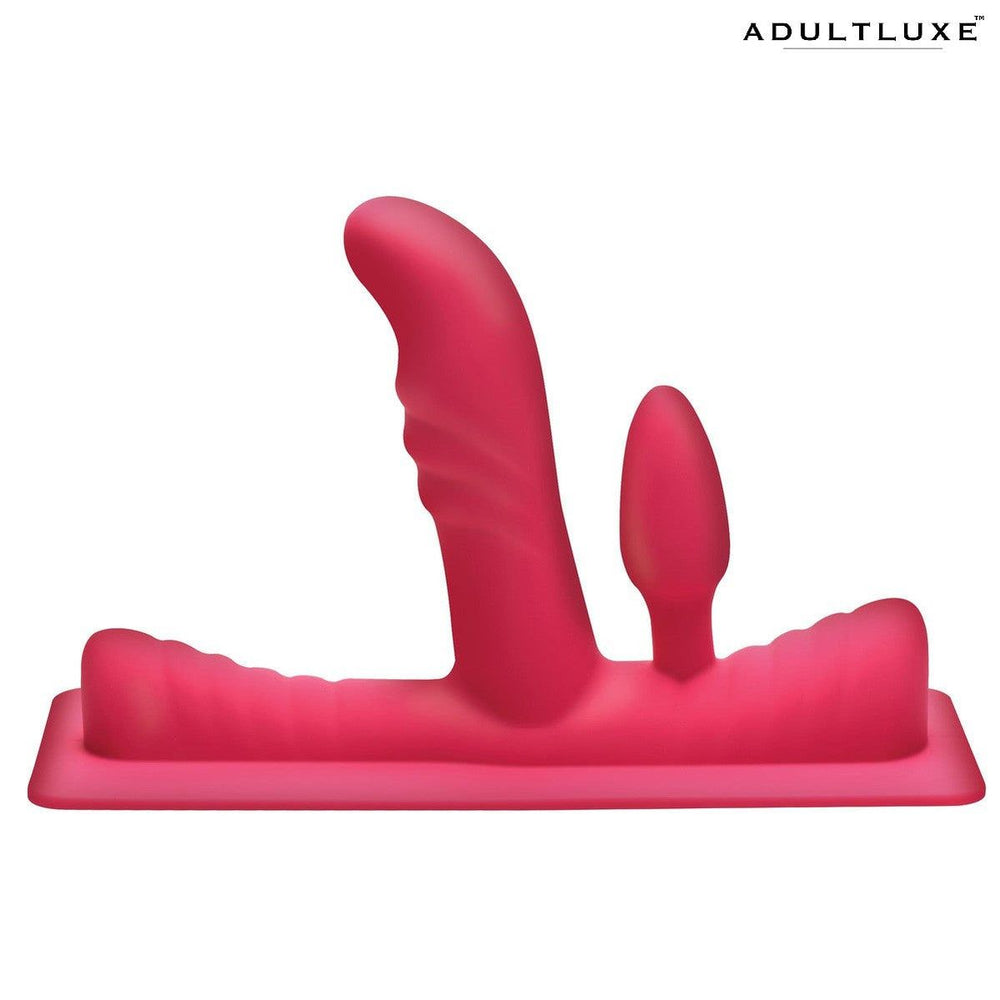 LoveBotz 50x Saddle Pro Sex Machine With 4 Attachments - AdultLuxe