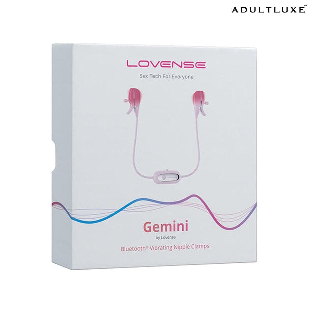 Lovense Gemini App Vibrating Nipple Clamps | AdultLuxe