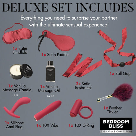 Lover's Deluxe Bondage Massage Set - AdultLuxe