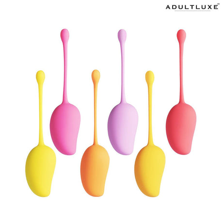 Mango Tropical 6pc Weighted Kegels by Honey Playbox - AdultLuxe