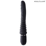 Master Series 10x Silicone Vibrating Thrusting Dildo - AdultLuxe