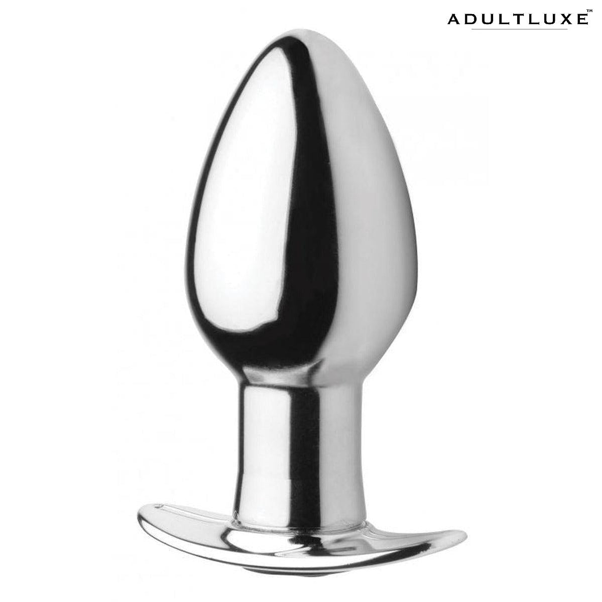 Master Series Chrome Butt Plug with Remote - AdultLuxe