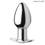 Master Series Chrome Butt Plug with Remote - AdultLuxe