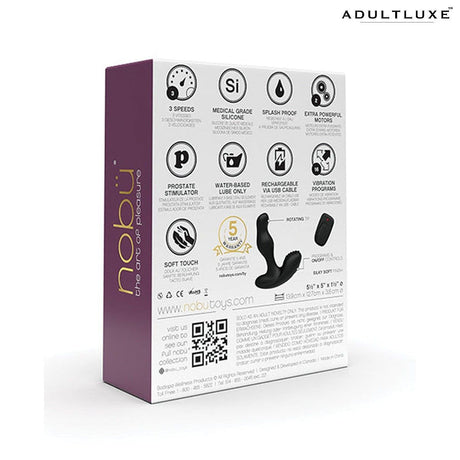 Nobu X-plore U Ezra Rotating Anal Vibrator - AdultLuxe