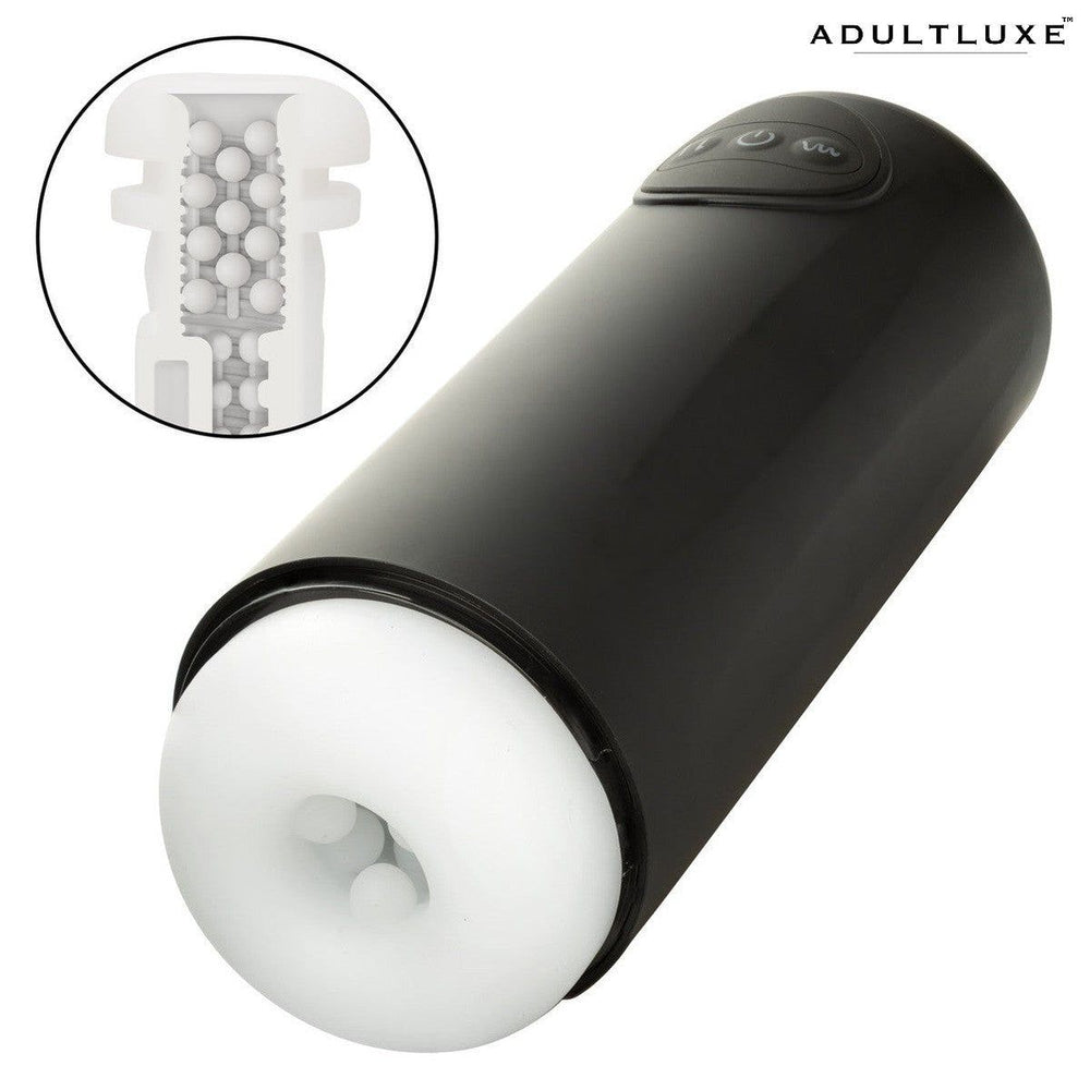 Optimum Power Vibrating & Thrusting Stroker-Next Level Stroking Power - AdultLuxe