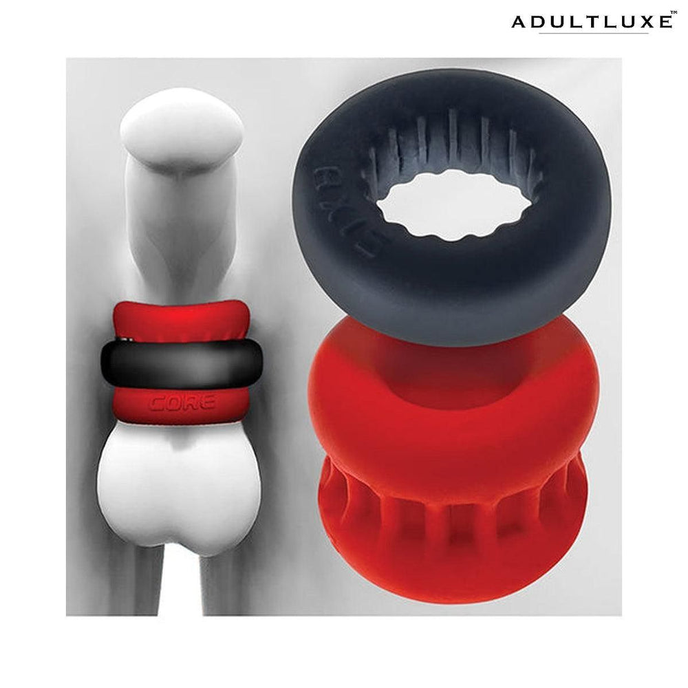 Oxballs Ultracore Ball Stretcher with Axis Ring - AdultLuxe