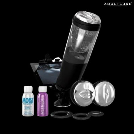 PDX Elite Deluxe Mega Bator Rechargeable Stroker with stand - AdultLuxe