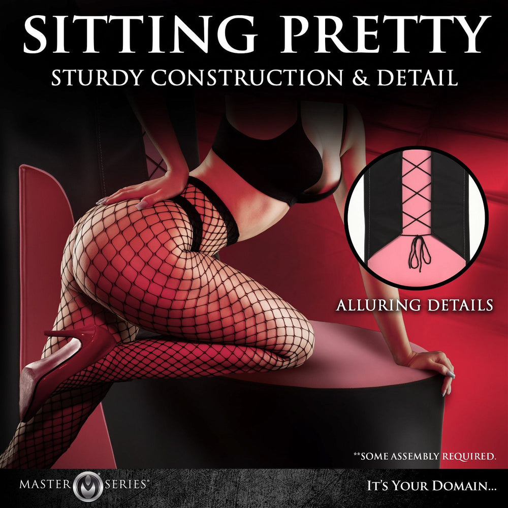 Pink Stiletto Corset Throne Chair - AdultLuxe