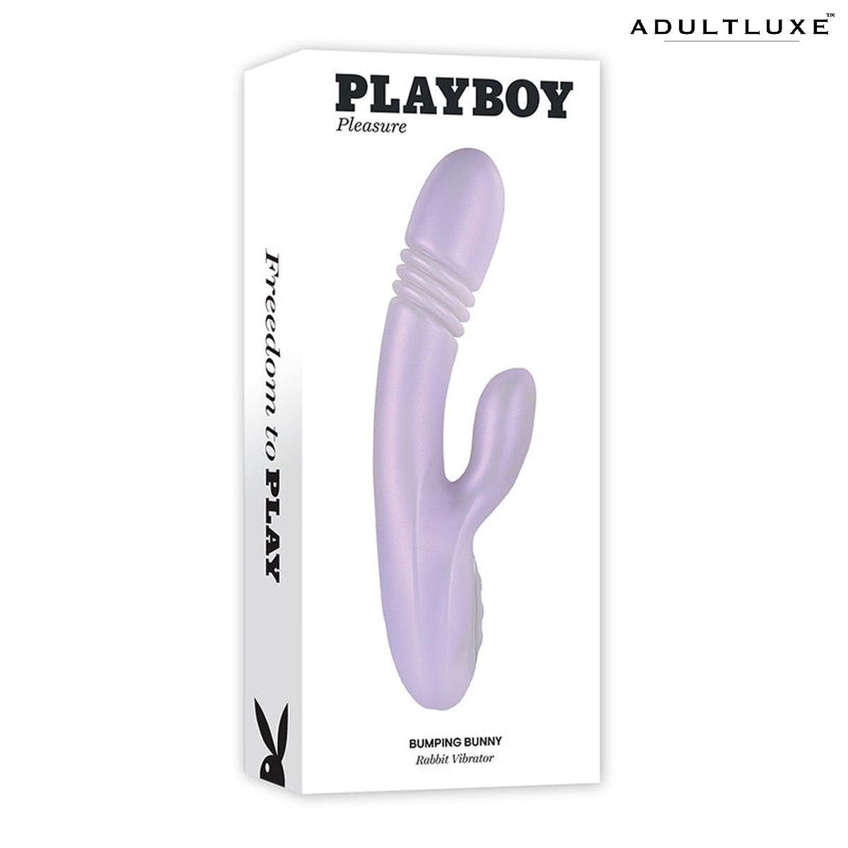 Playboy Bumping Bunny G-Spot Vibrator with Warming Function - AdultLuxe