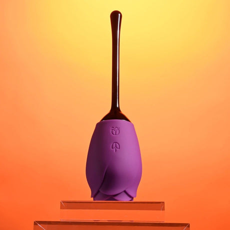 Playboy Petal Tongue and Point Vibrator - AdultLuxe