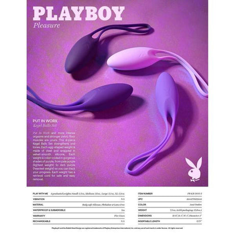 Playboy Put In Work Kegel Ball Set - AdultLuxe