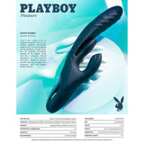 Playboy Rapid Thrusting & Flapping 3 in 1 Rabbit Vibrator - AdultLuxe