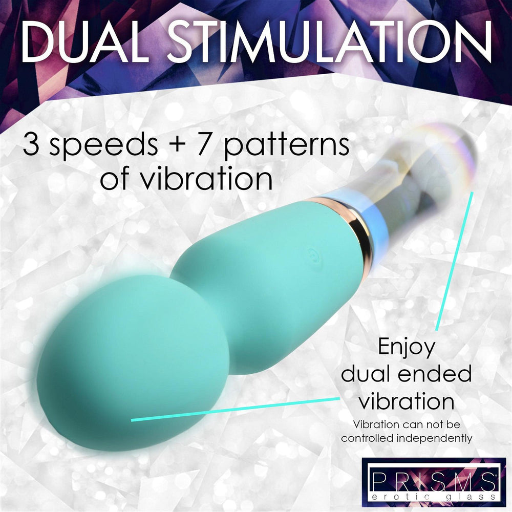 Prisms 10x Dual Ended Silicone & Glass Wand - AdultLuxe