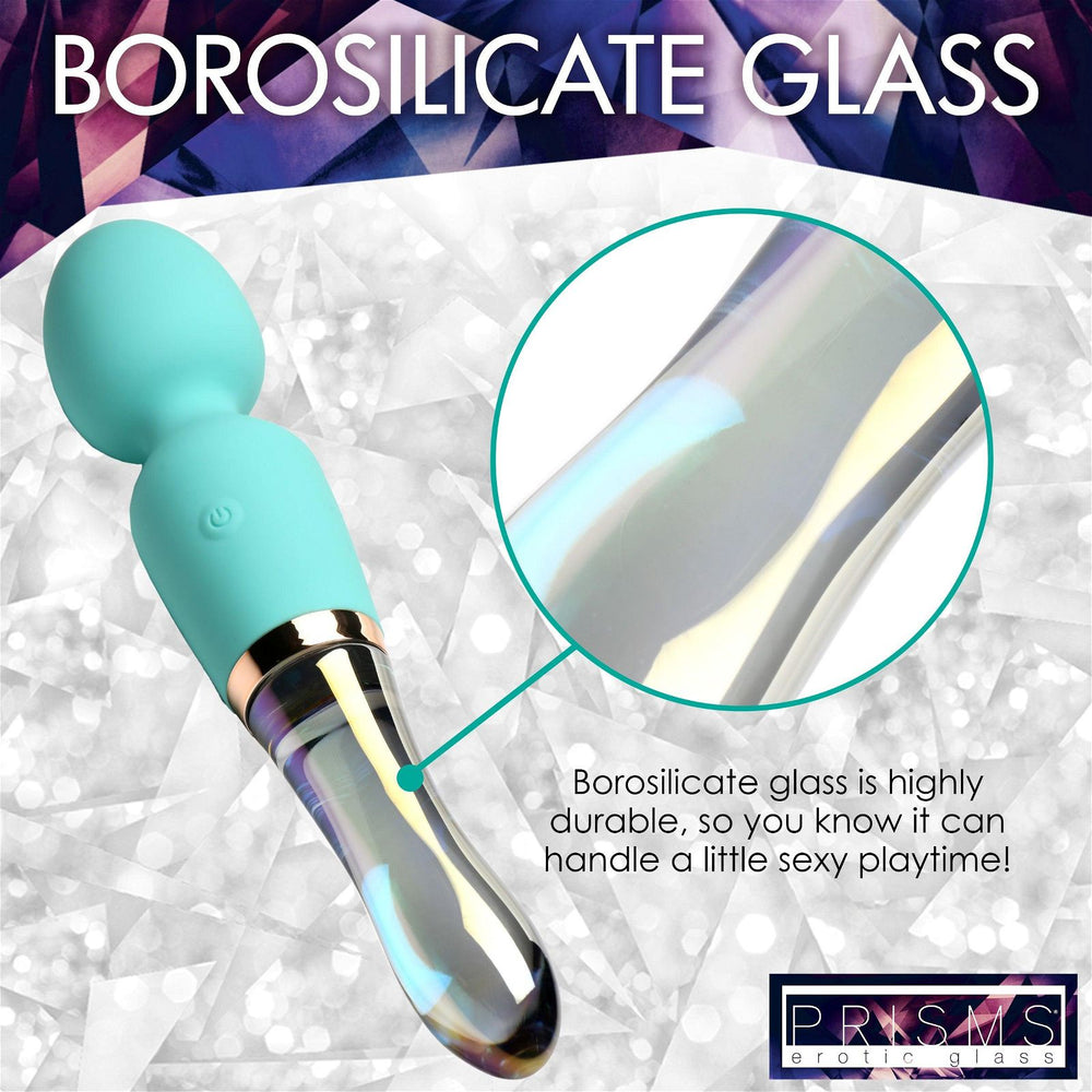 Prisms 10x Dual Ended Silicone & Glass Wand - AdultLuxe