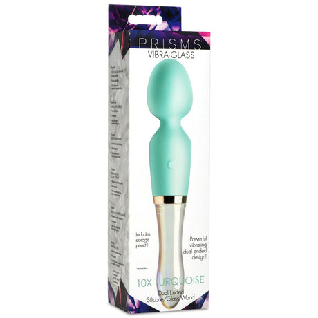 Prisms 10x Dual Ended Silicone & Glass Wand - AdultLuxe