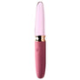 Prisms VibraGlass 10x Rose Dual Ended Smooth Silicone & Glass Vibrator - AdultLuxe