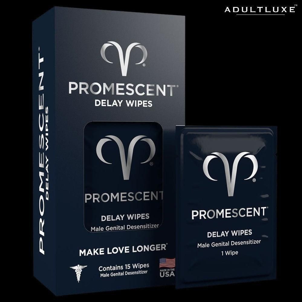 Promescent Delay Wipes 15 Pack - AdultLuxe