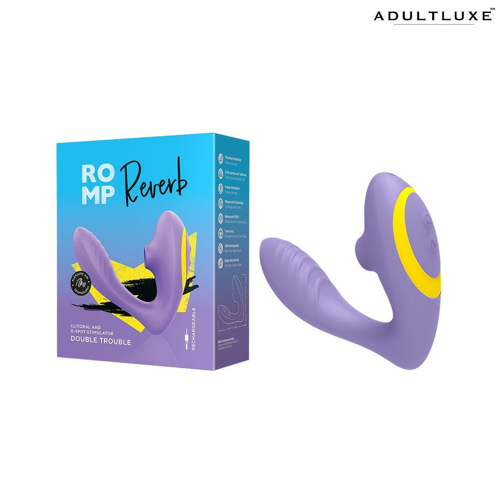 ROMP Reverb G-Spot & Clitoral Suction Stimulator - AdultLuxe
